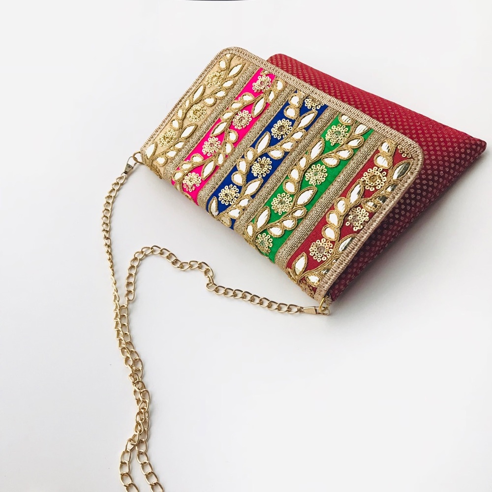 Bollywood Envelope Clutch Handmade - Picture 7 of 8